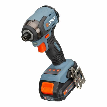 Senix 20 Volt Max Brushless 1/4-in. Impact Driver, Brushless Motor, 2 Ah Battery, 2A Charger PDIX2-M2